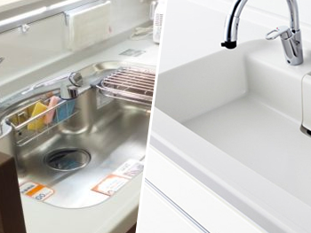 人工大理石対ステンレス